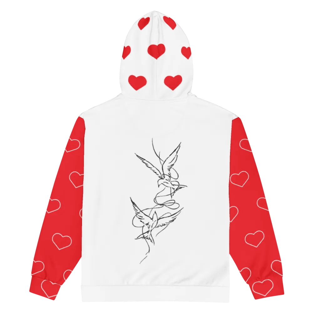 Orm Kornnaphat Favourite Tattoo Design Valentine's Edition Zip up Hooded Jacket product image (8)