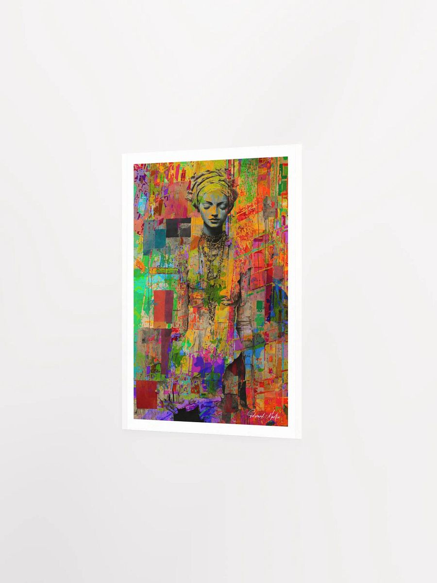 'Sasha' by Edward Martin-Turbaned Muse: Abstract Art Poster product image (3)