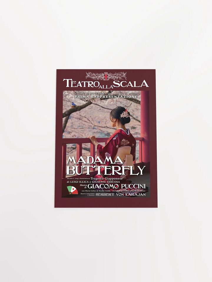 Modern La Scala Madame Butterfly Opera Poster product image (1)