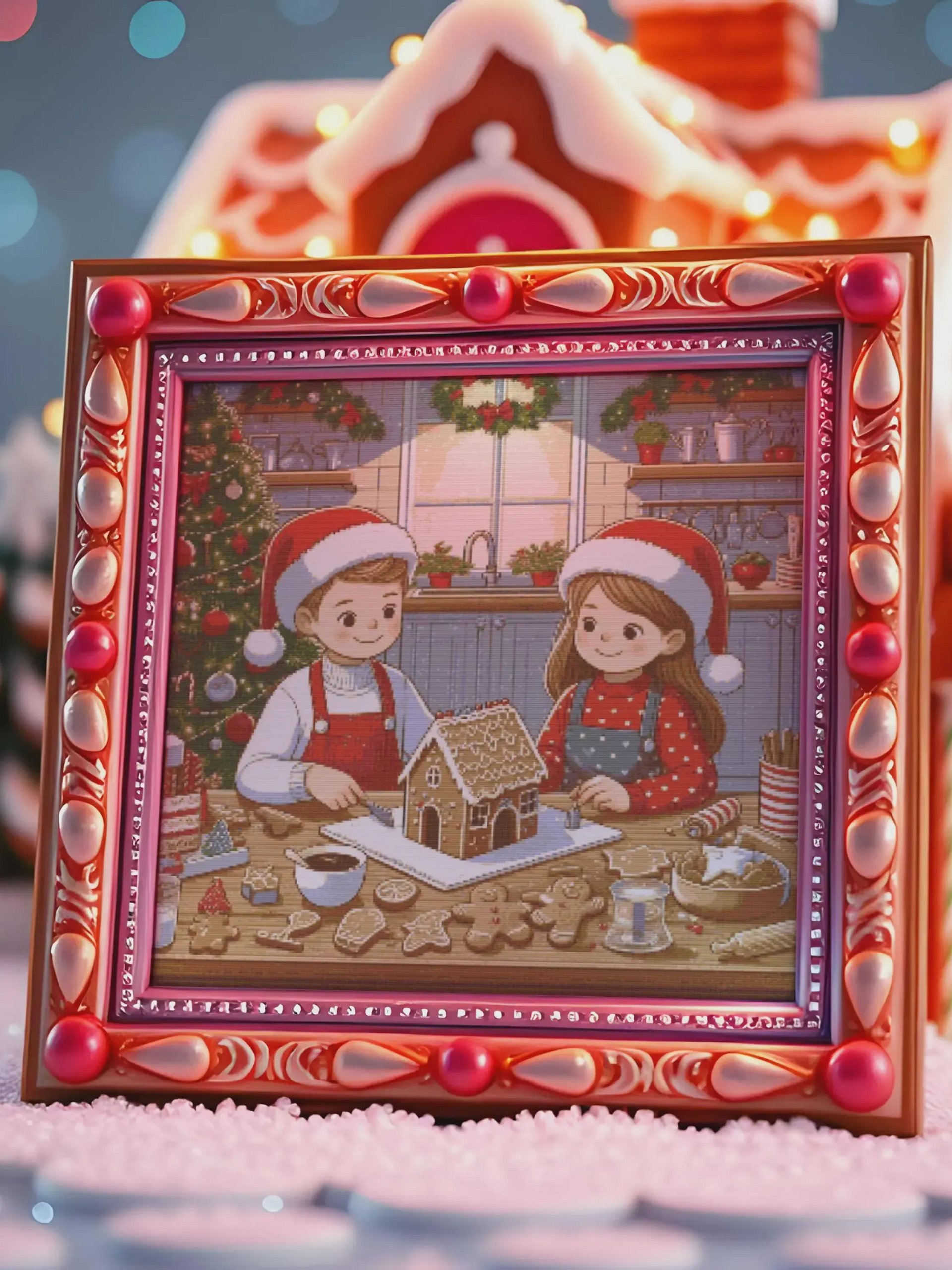 Children's Gingerbread Workshop Cross Stitch product image (5)
