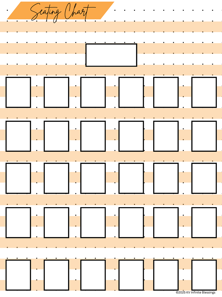Teacher Seating Chart Organizer | Digital & Printable Bullet Journal product image (2)