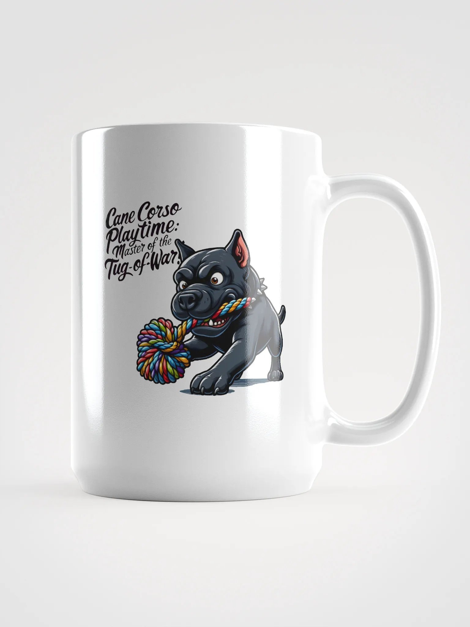 Cane Corso Playtime Mug – Master of the Tug-of-War Fun Dog Lover Gift product image (1)