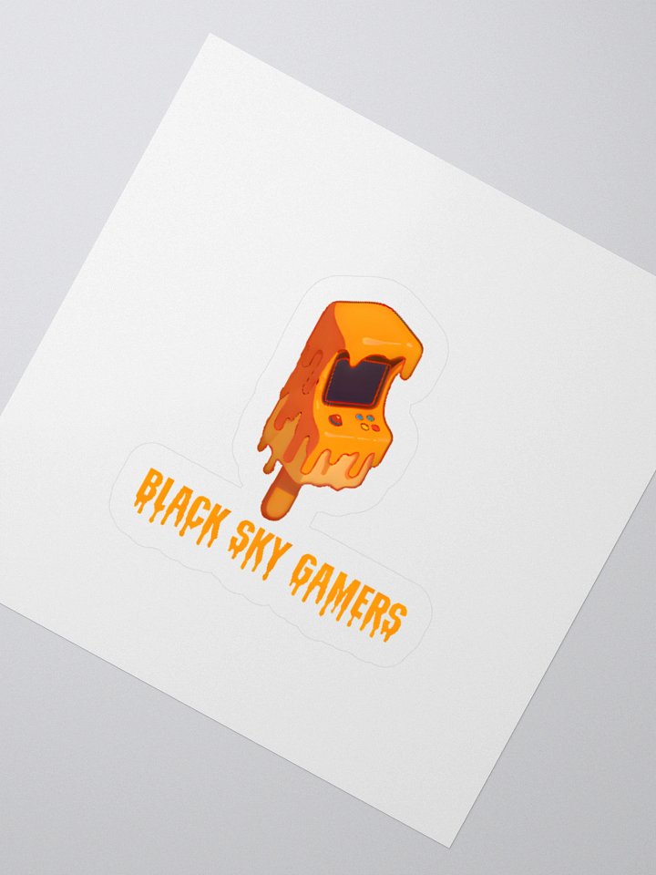 Melty BlackSkyGamers Logo With Lettering Kiss Cut Stickers product image (2)