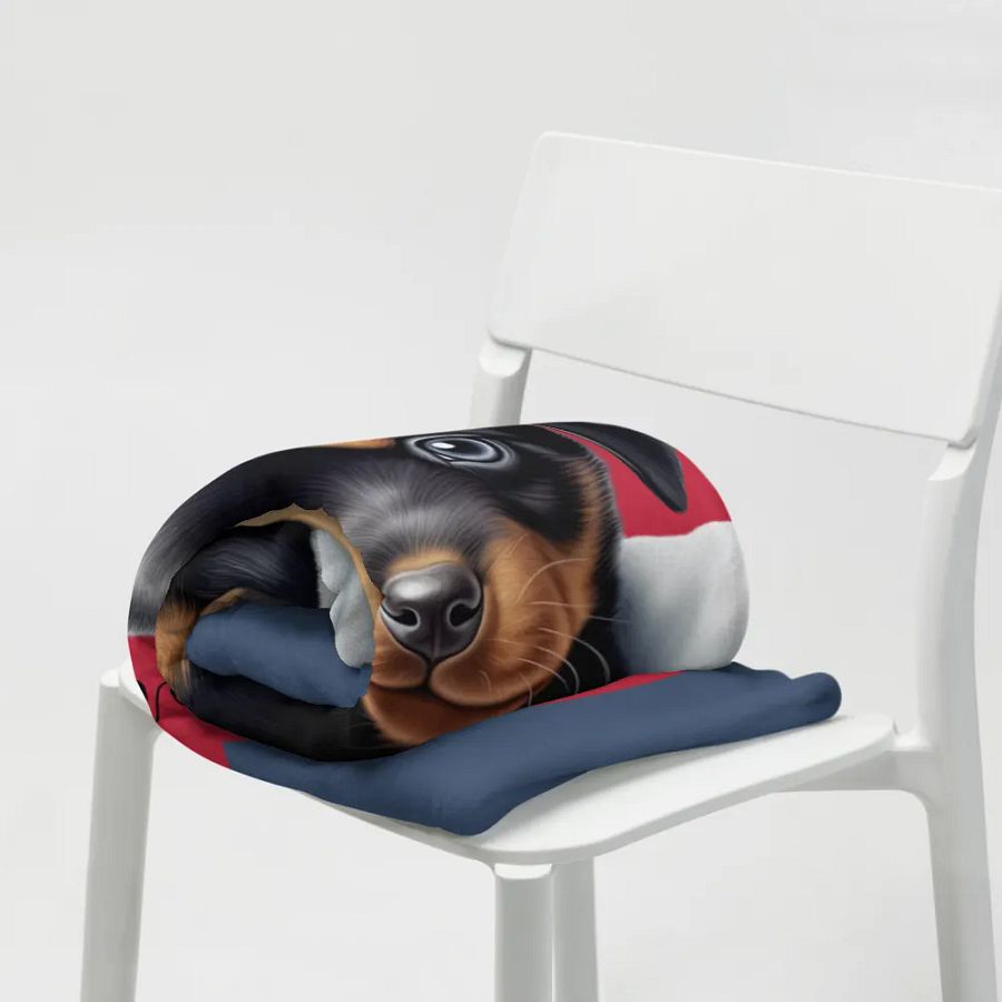 Rottweiler Puppy Love Blanket product image (8)
