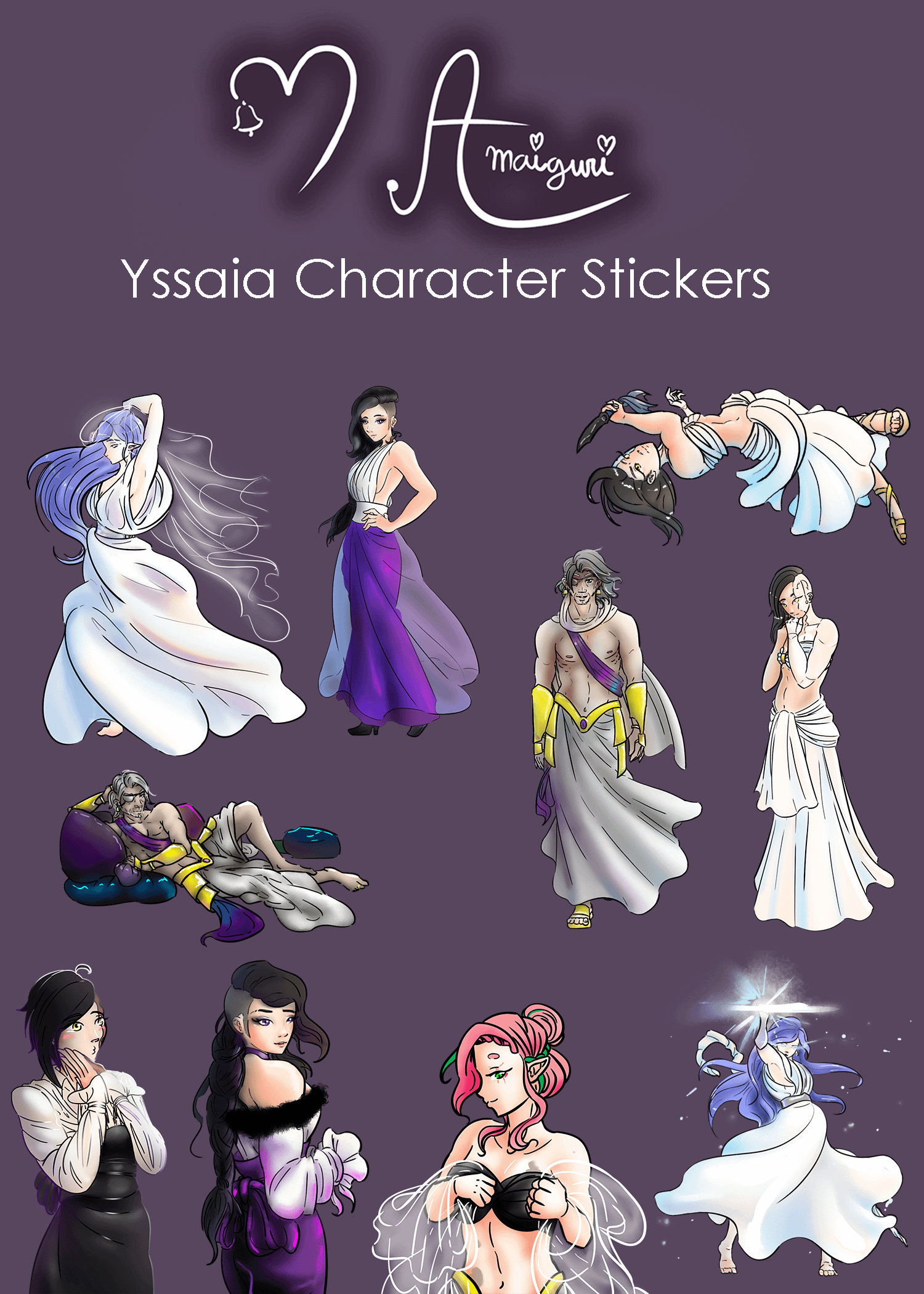 Yssaia Character Stickers product image (1)