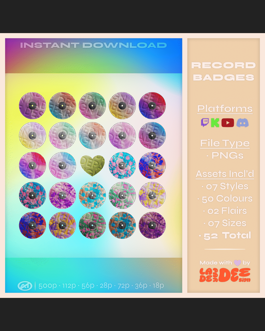 Vinyl Record Badges product image (3)