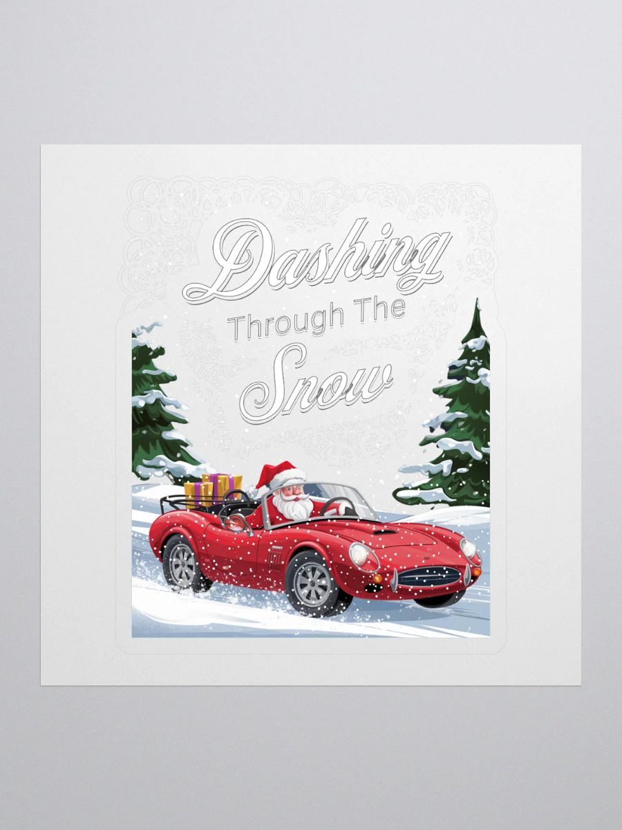Dashing Through The Snow - Santa In A Red Convertible product image (1)
