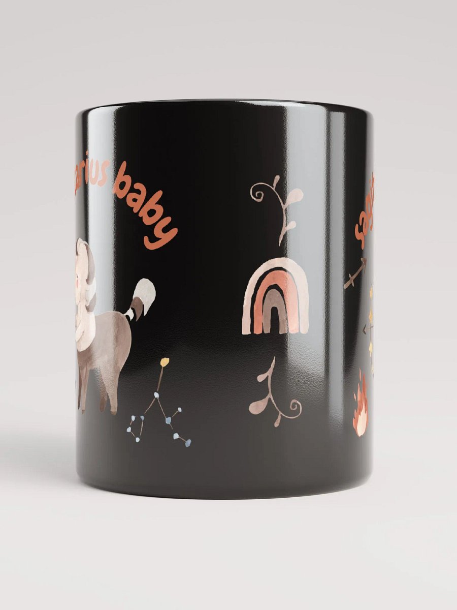 Sagittarius Baby November 22 – December 21 BLACK GLOSSY MUG Baby Gift, New Baby Gift, Fun Astrology Gift product image (9)