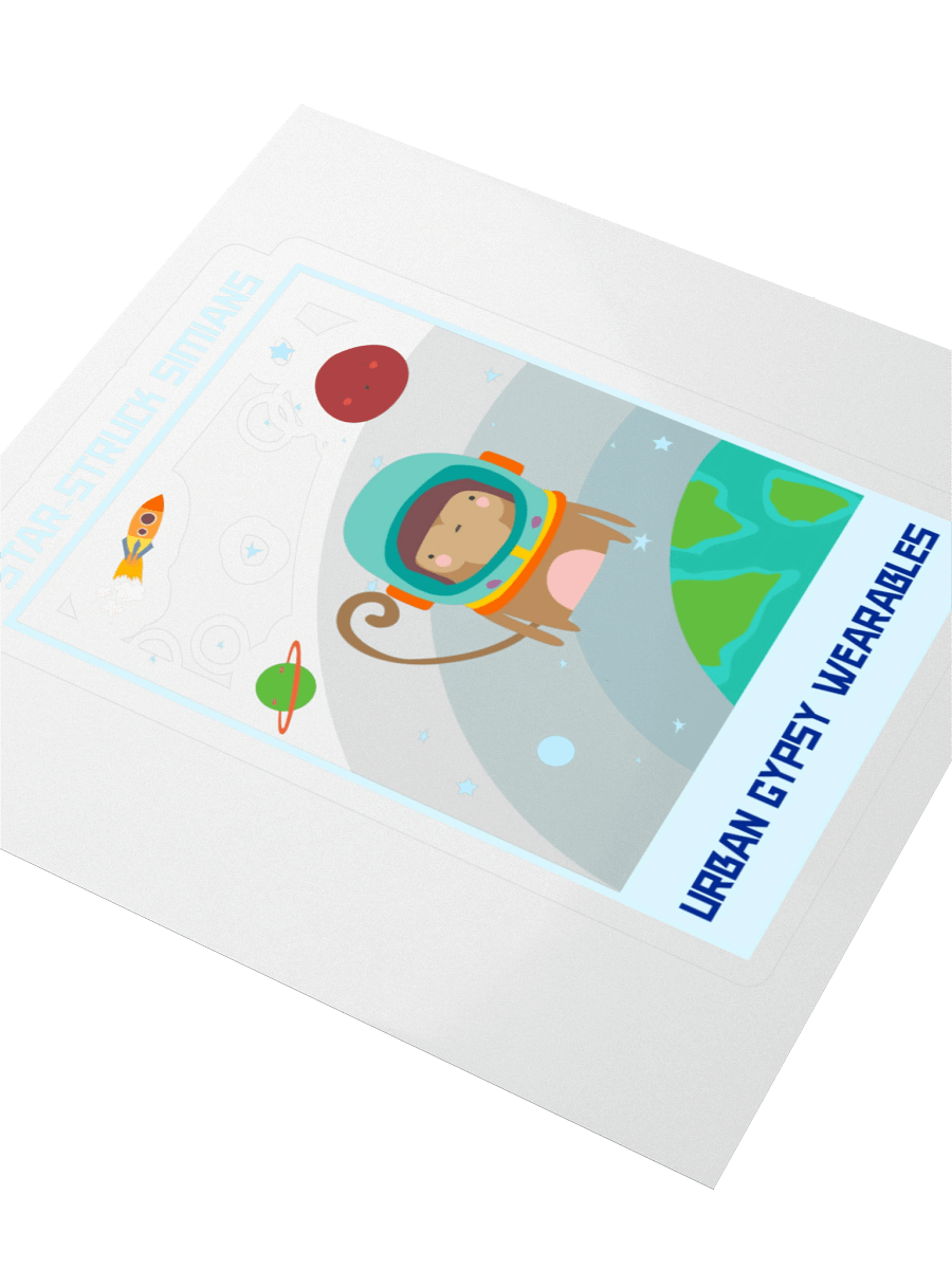 Space Monkey Kiss Cut Sticker product image (3)