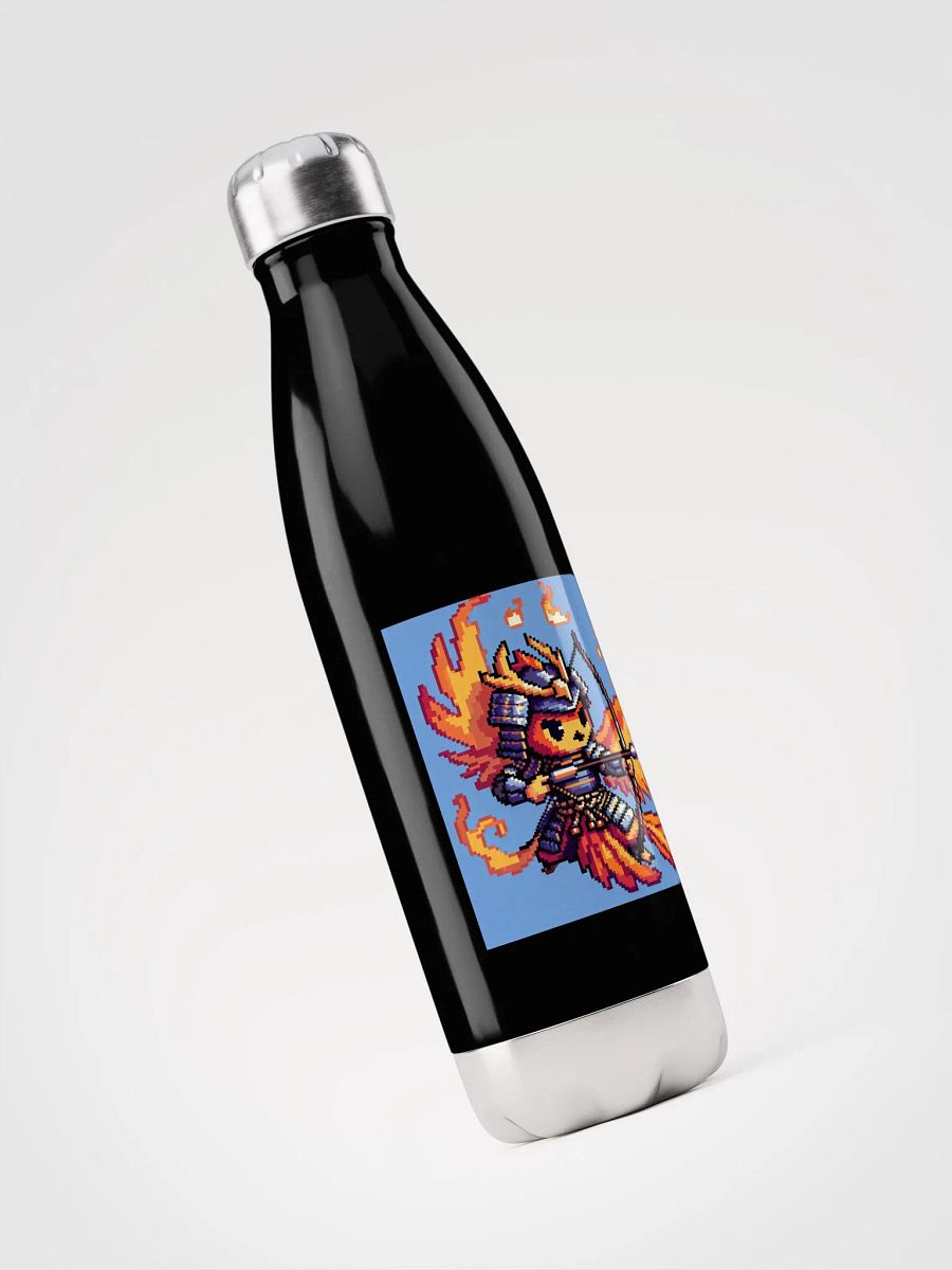 Pixel Art Phoenix Samurai Stainless Steel Water Bottle product image (3)