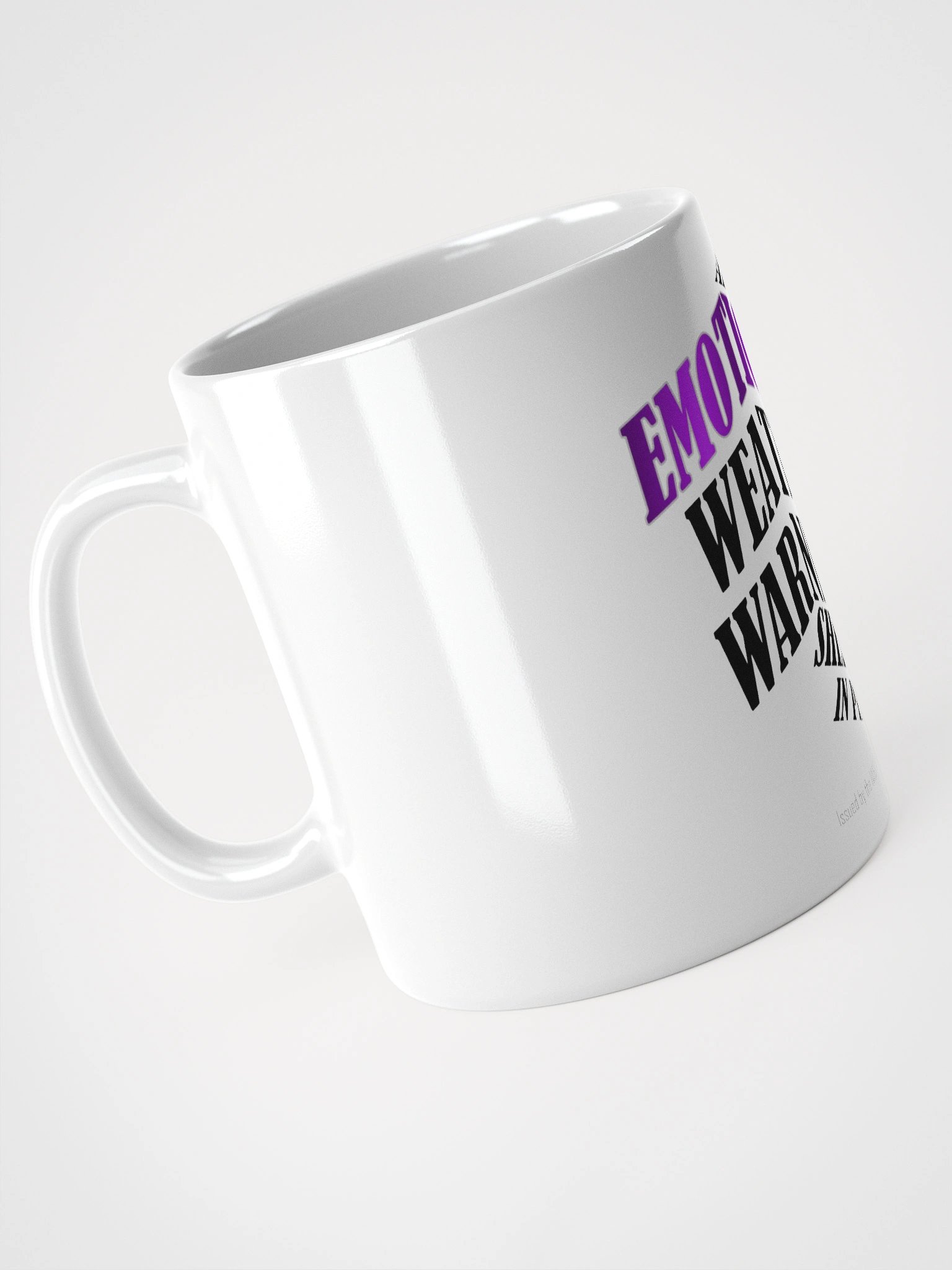 Emotional Weather Warnings Mug – IWS Advisory Series | Mental Health, Chronic Illness, Migraine Humor product image (2)