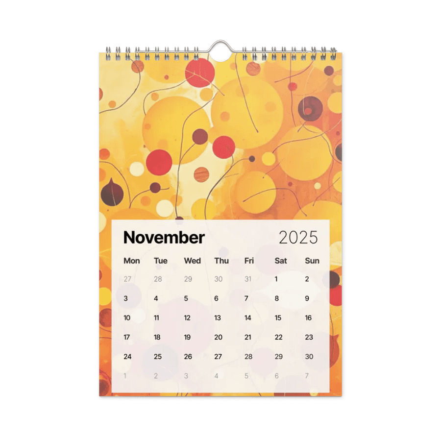 ART ABSTRACT WALL CALENDAR 2025 product image (11)