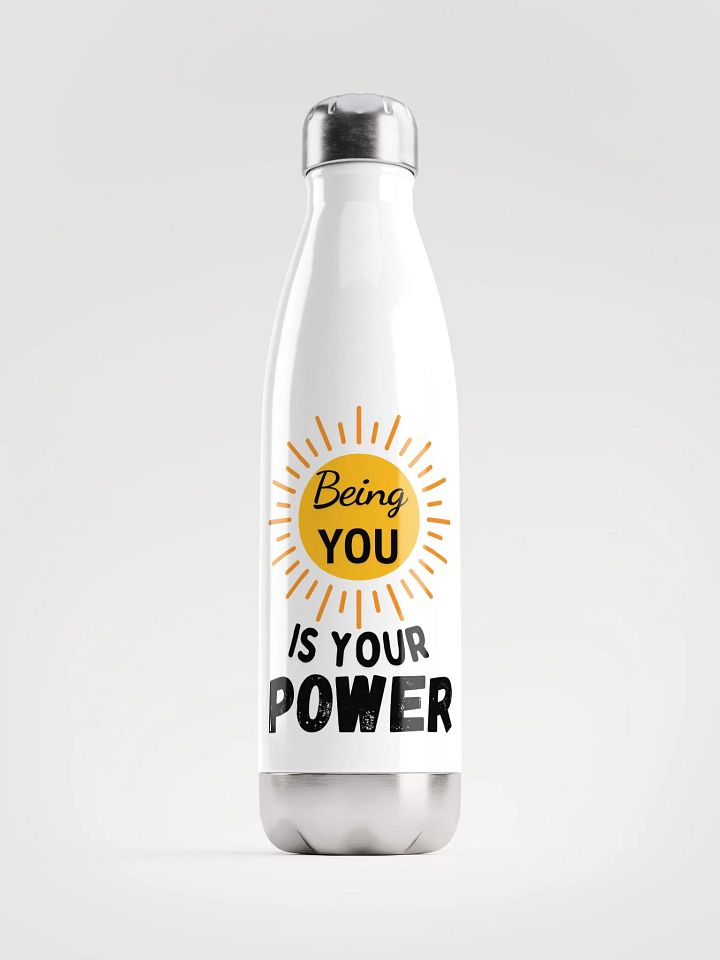 'Being You is Your Power' Steel Water Bottle product image (1)