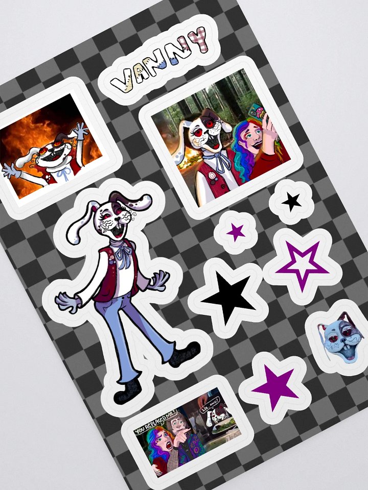 Silly Bunny Sticker Sheet product image (1)