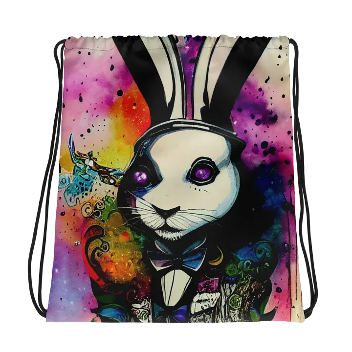 Whimsical Rabbit Dreams Drawstring Bag product image (1)