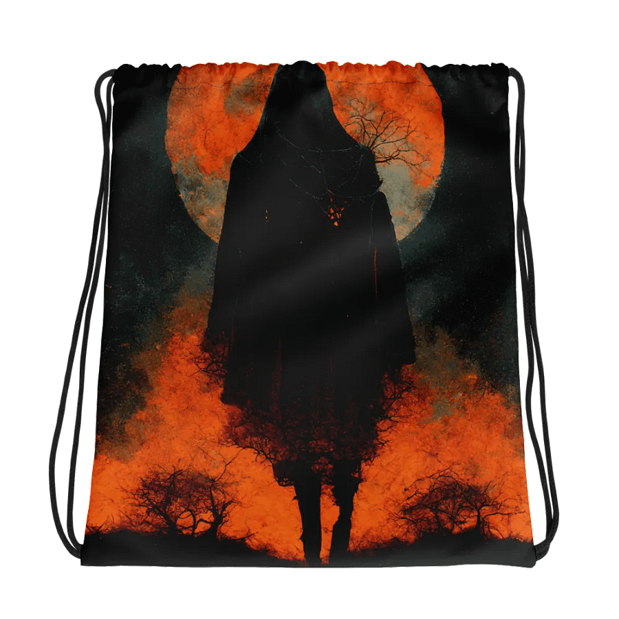 Moonlit Cloak All-Over Drawstring Bag product image (1)