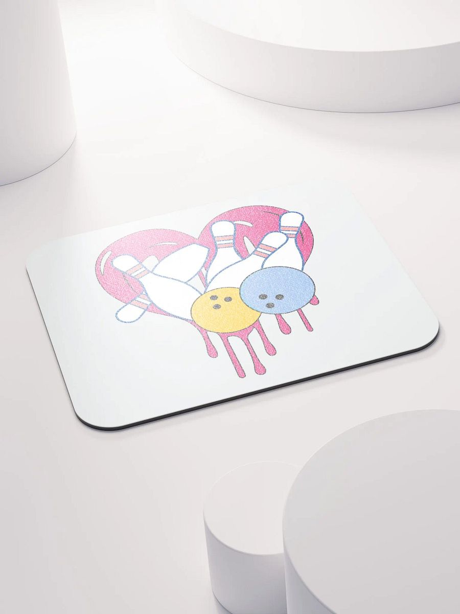 Heart Bowling Strike Mouse Pad product image (4)