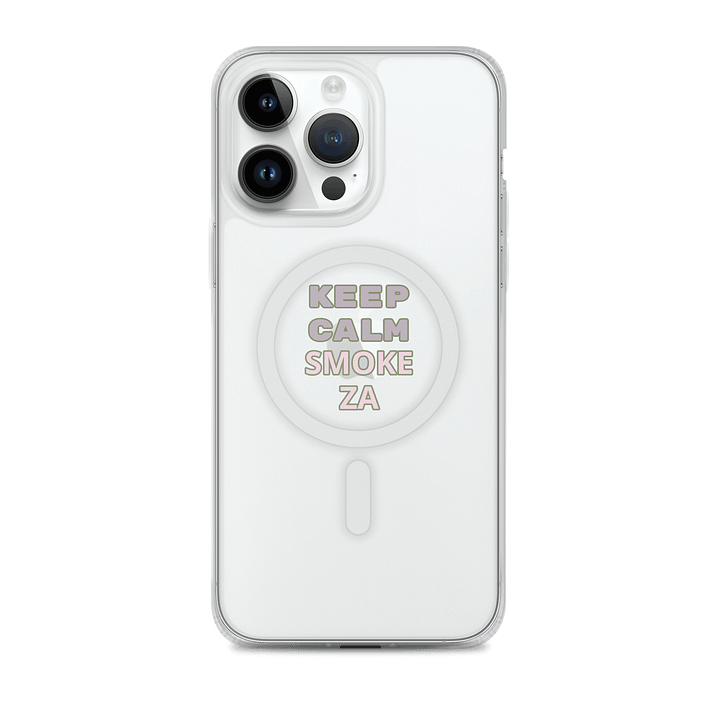 KEEP CALM SMOKE ZA iPhone® Clear Case product image (2)