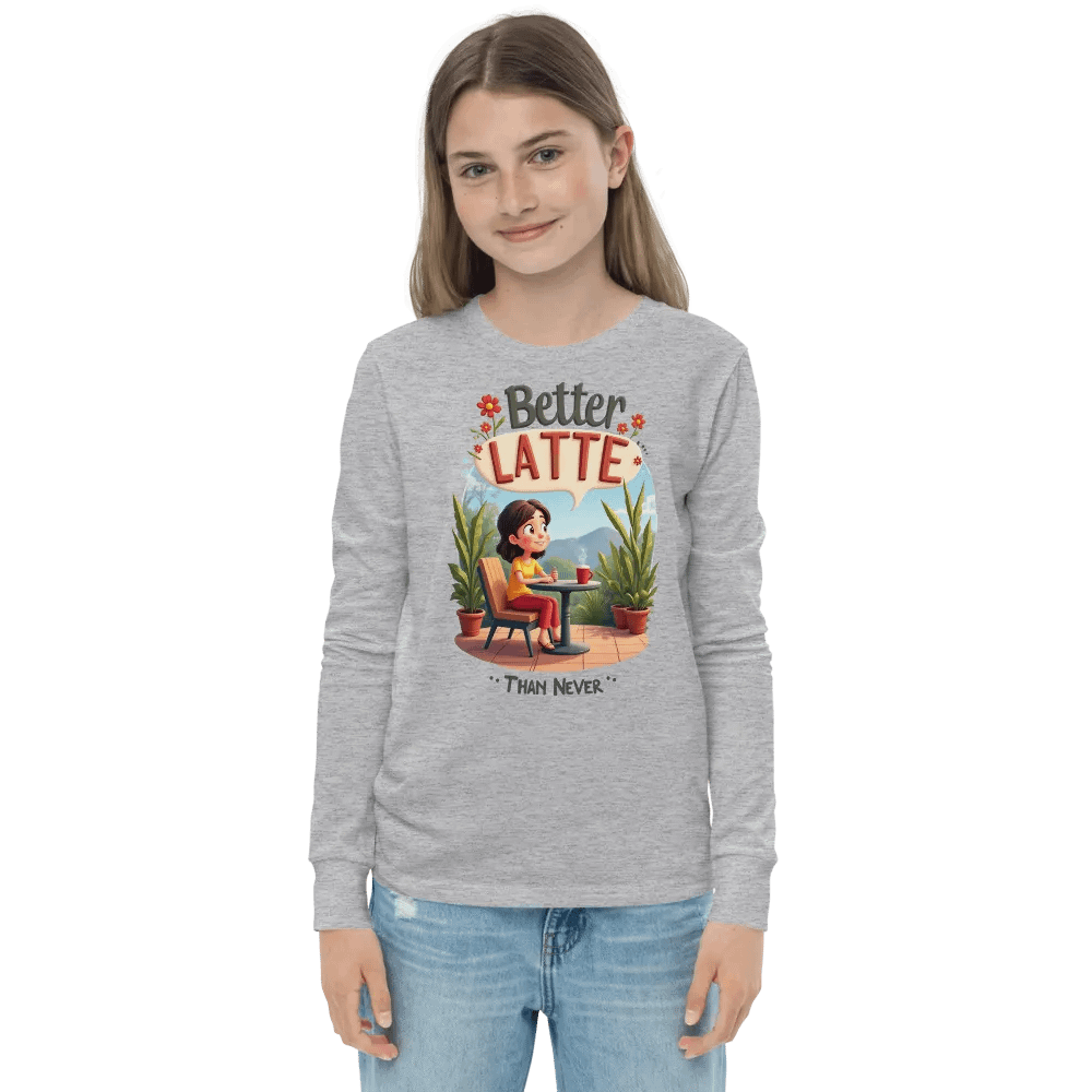 Better Latte Youth Long Sleeve Tee product image (2)