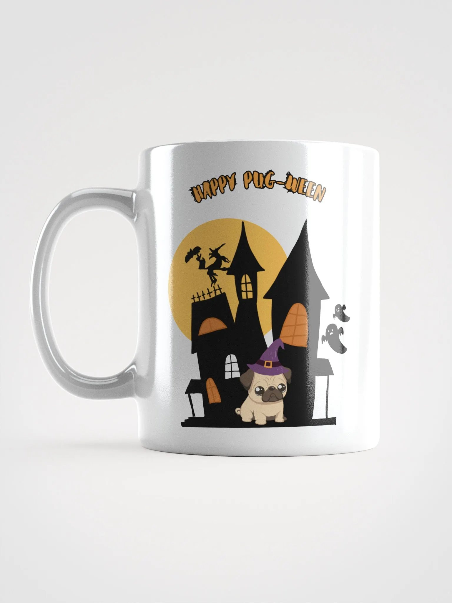 Happy Pug-Ween Halloween Castle Mug product image (6)