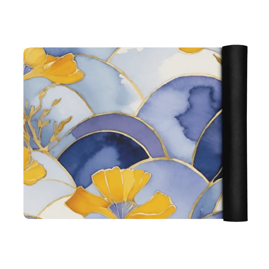 Floral Sky Stained Glass Yoga Mat product image (3)