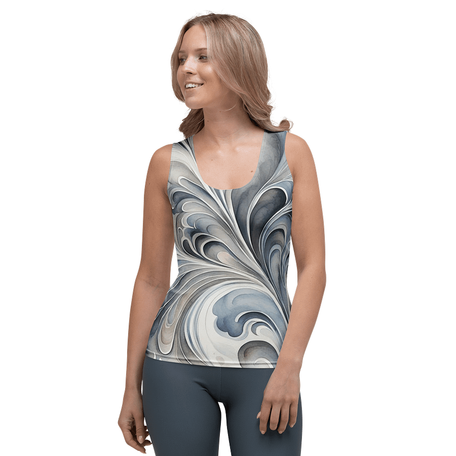 Gray Fractals Tank Top product image (1)