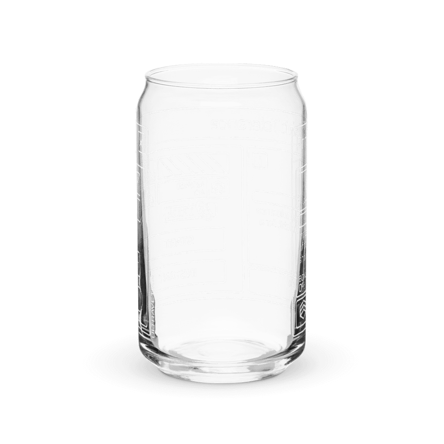 Prime Bullshit Tolerance Can Shaped Glass (White) product image (6)