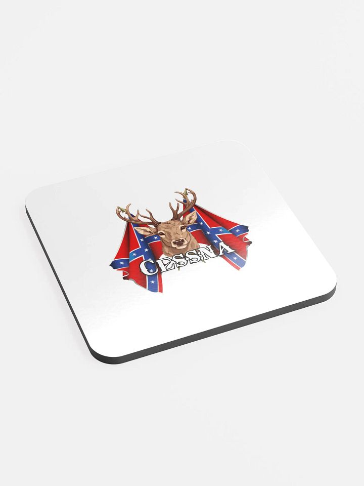 "Cessna" Last Name Rebel Redneck Deer - Coaster product image (2)