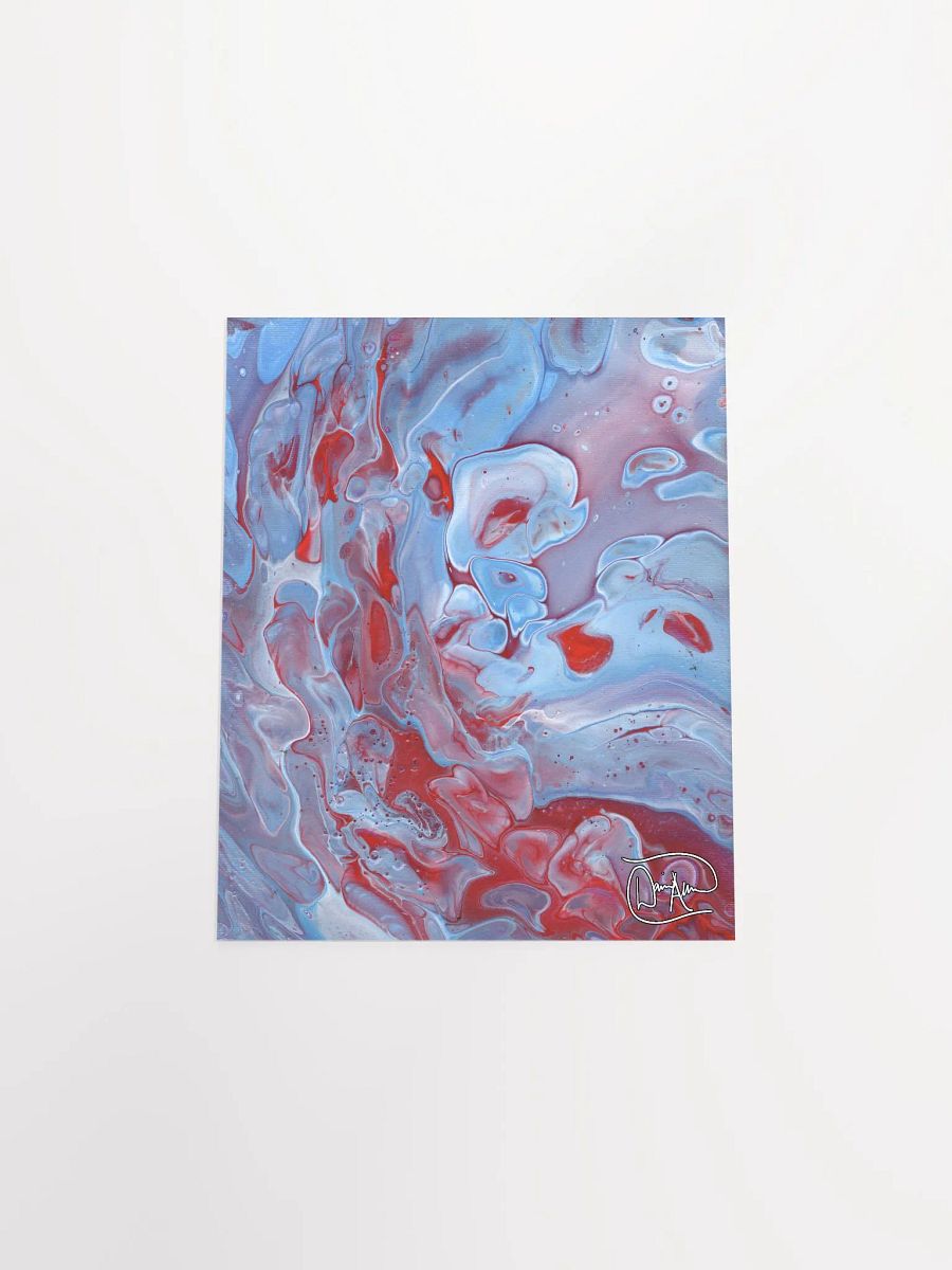 Neon Blue Fluid Acrylic Print product image (4)