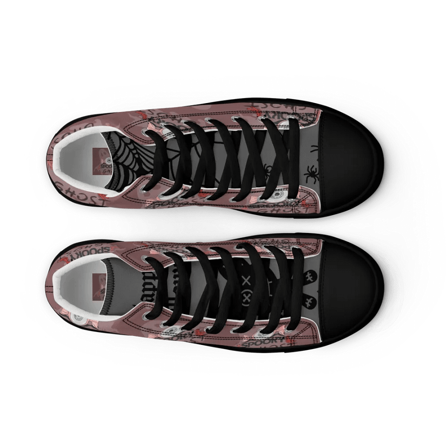 Spooky Ghost Men's High Top Shoes product image (9)