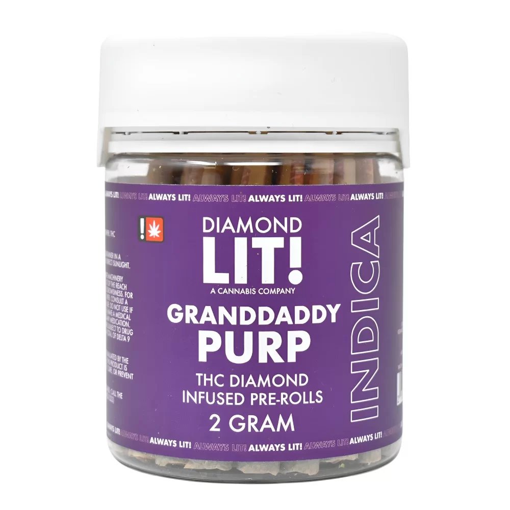 Lit! THC-A Diamond Pre-roll 2g - 50ct Jar product image (2)