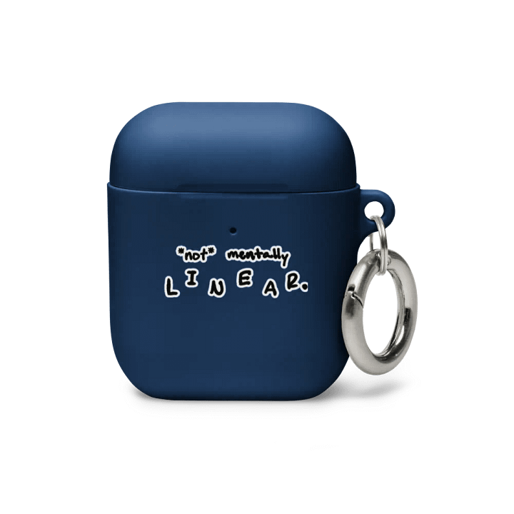 *not* mentally linear (bubble design) airpods case product image (10)