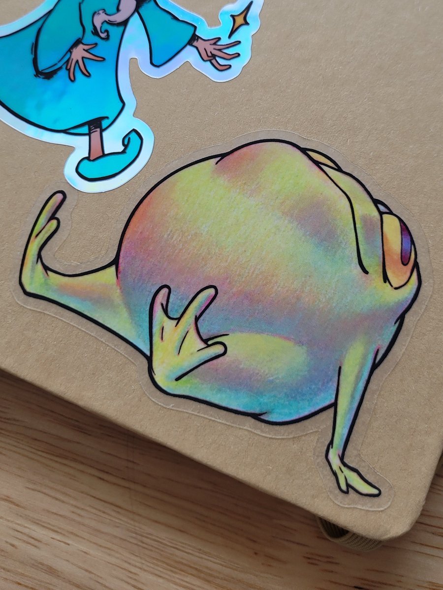 Delighted Frog Sticker product image (2)