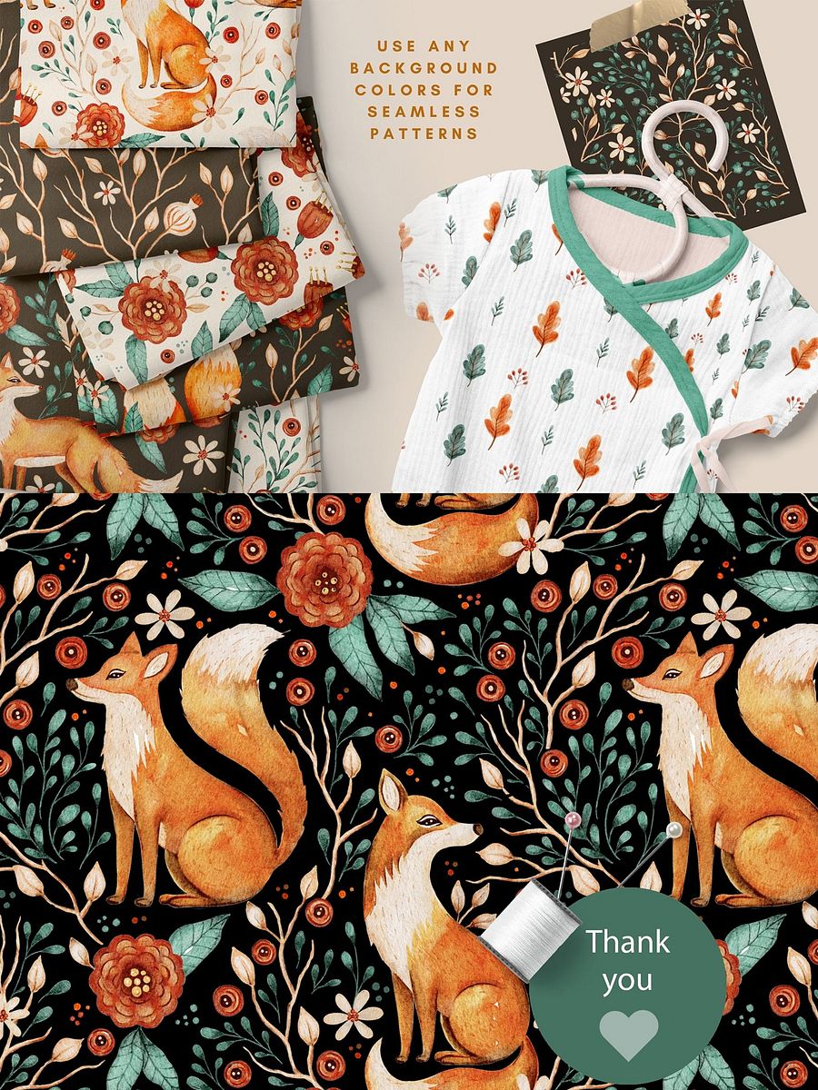 Charming Fox - Fall Watercolor Bundle product image (5)