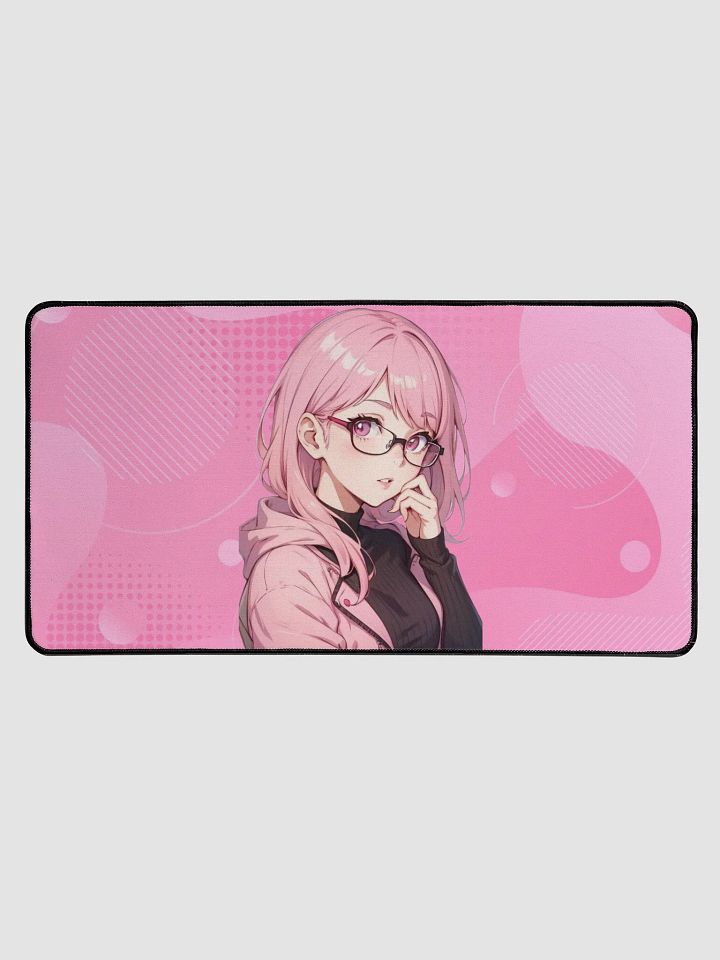 (PINK WAIFU) K Desk Mat 15.5" x 31.5" product image (1)