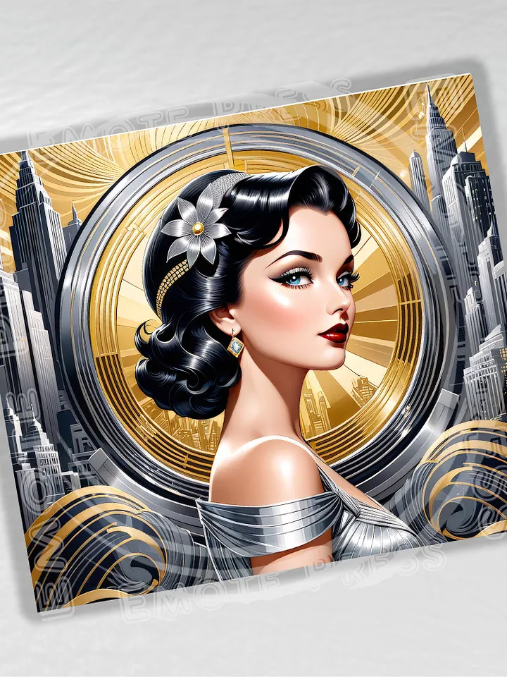 Art Deco Flapper Girl 20 oz Stainless Steel Tumbler - v4 product image (2)