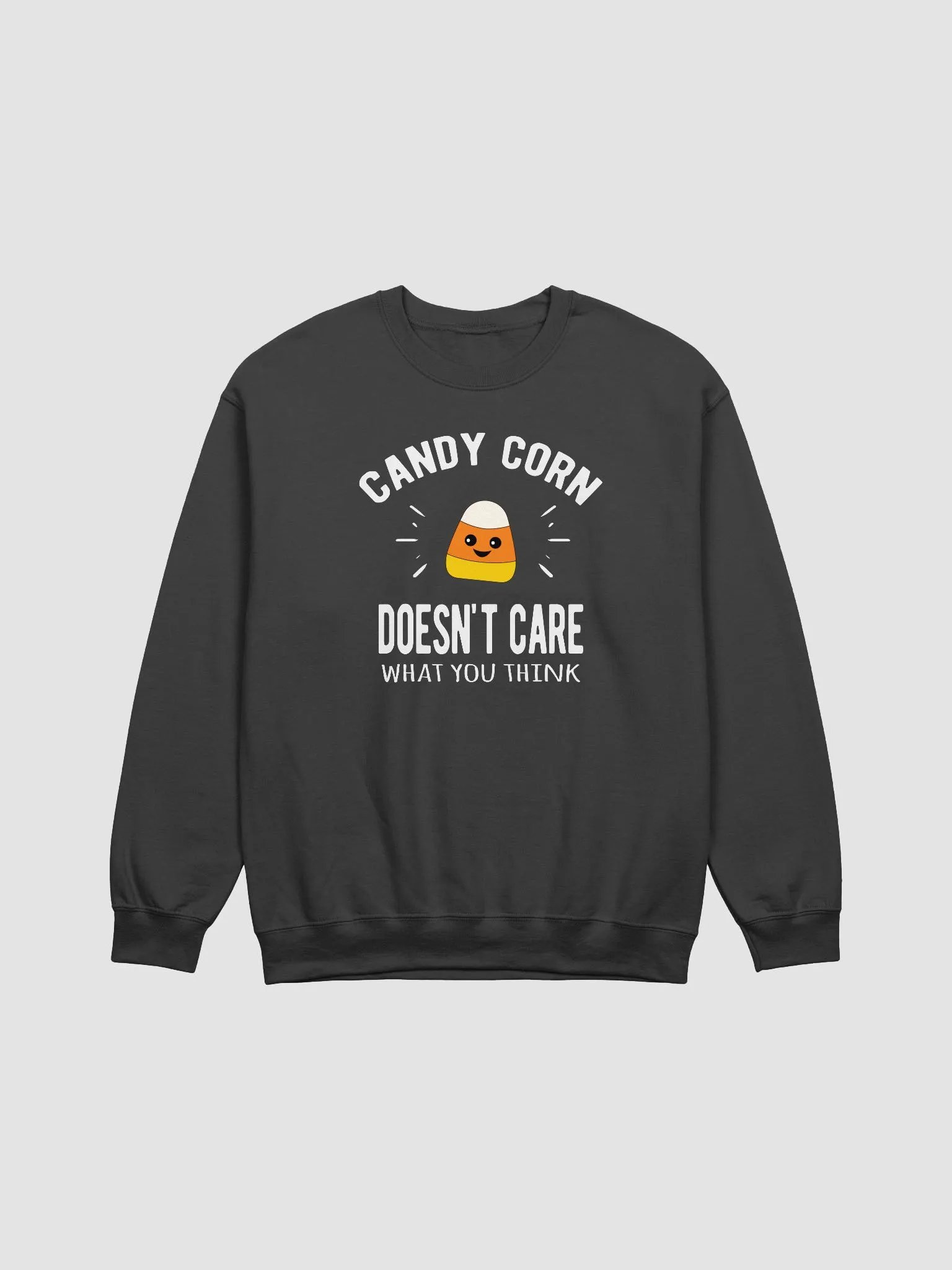 Candy Corn Doesn't Care What You Think, Unisex Heavy Blend Crewneck Sweatshirt product image (5)
