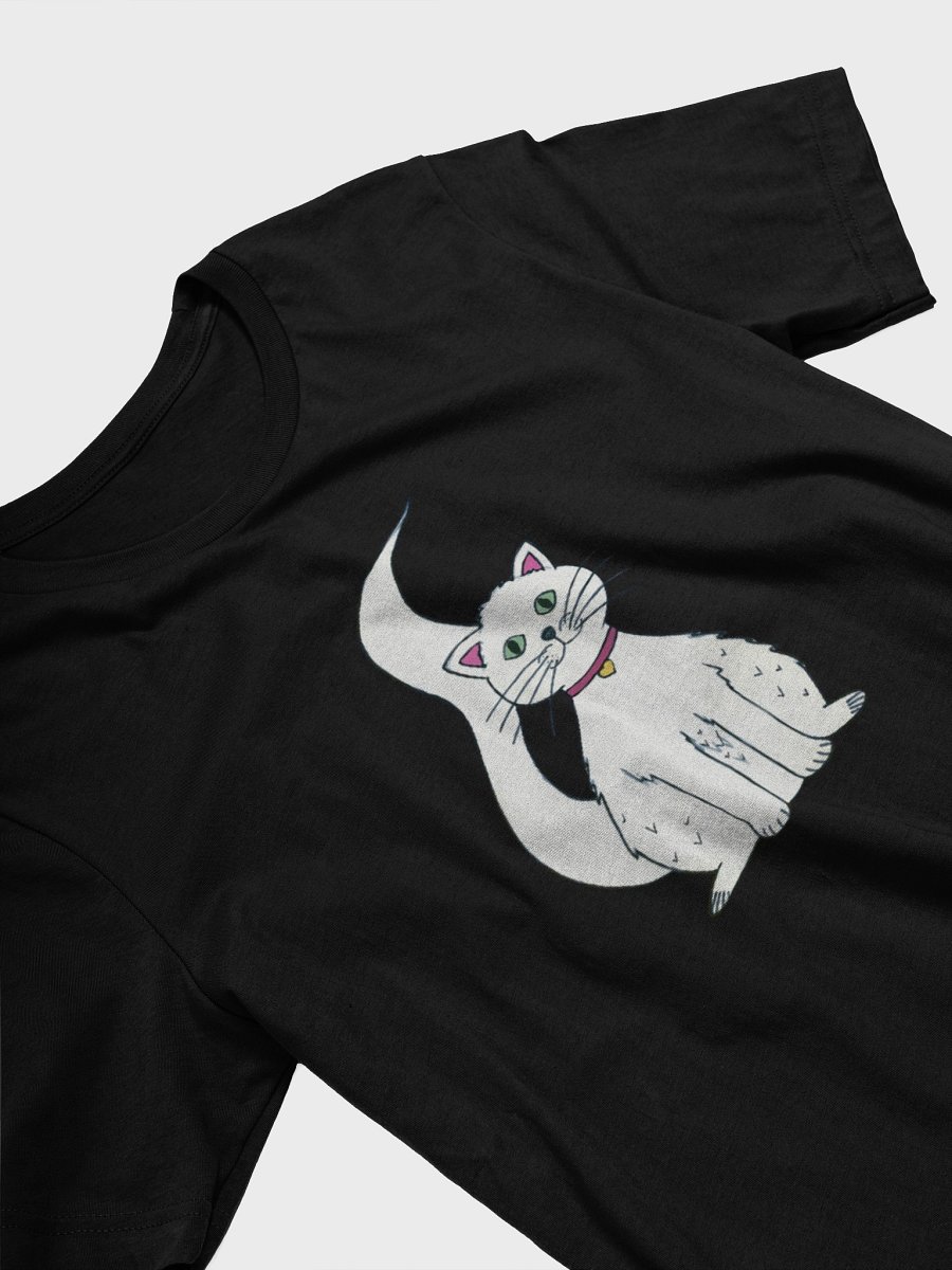 White Cat (art by Dina R.) akril painting picture - Supersoft T-shirt product image (24)