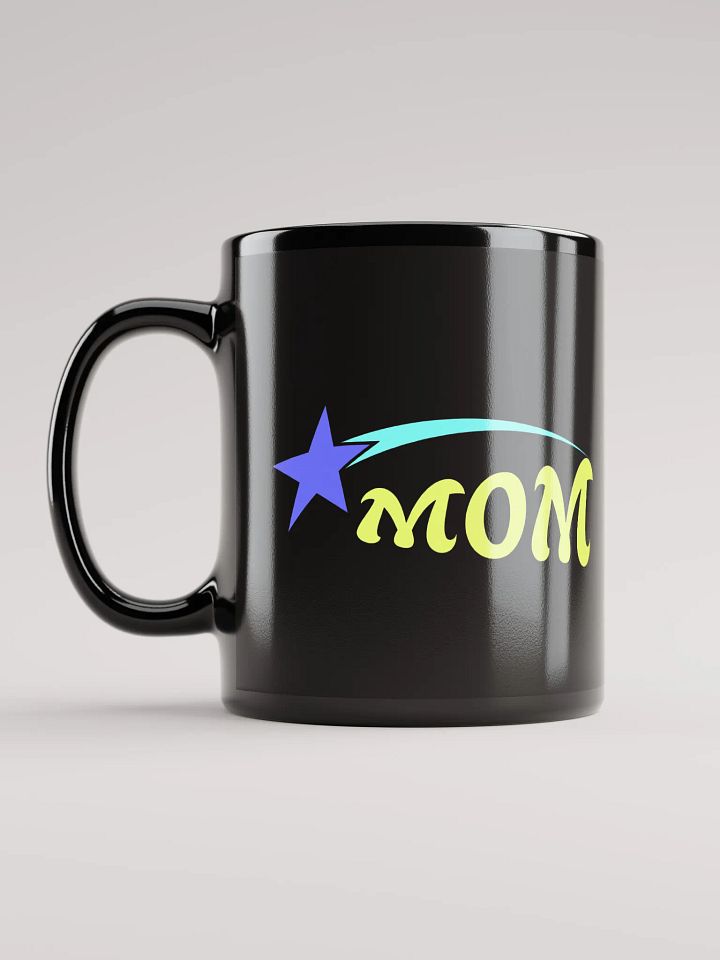 Starry MOM Black Glossy Mug product image (2)