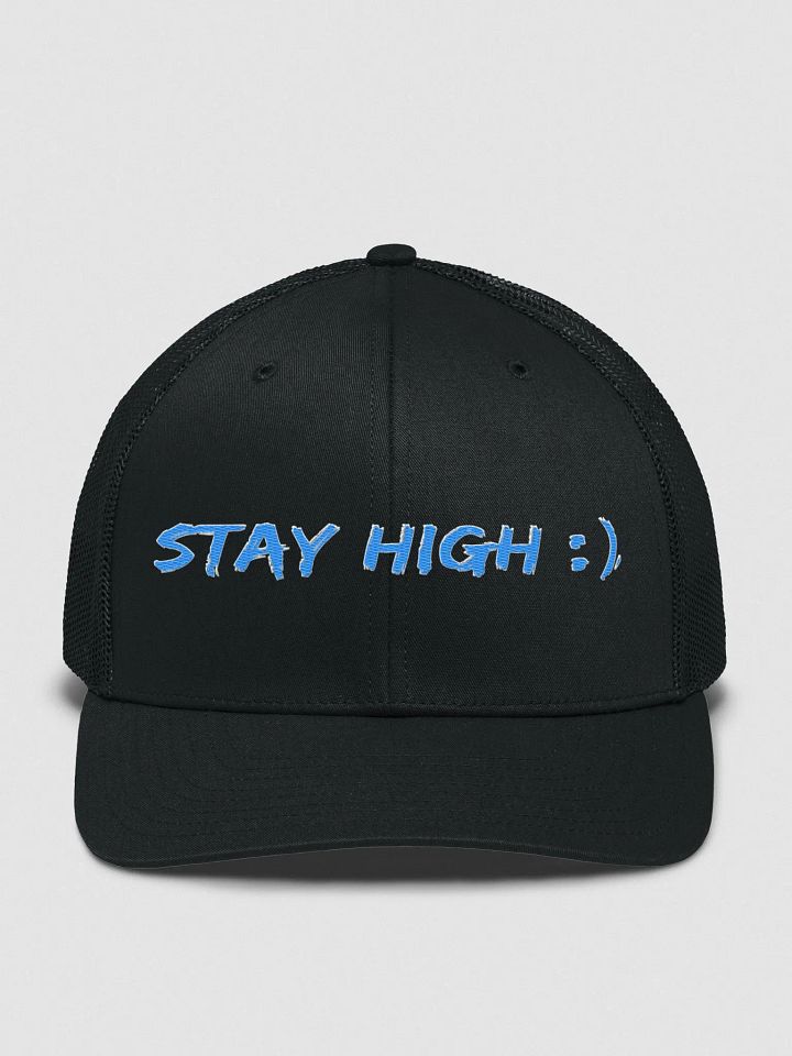 Richardson Stay High Trucker Hat (Blue Text) product image (6)