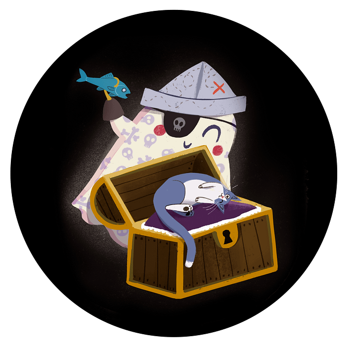 Little Ghost Pirate & Cat - Ceramic Mug product image (2)