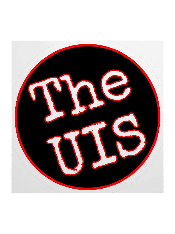 TheUIS Black-Red-White Logo Sticker product image (3)