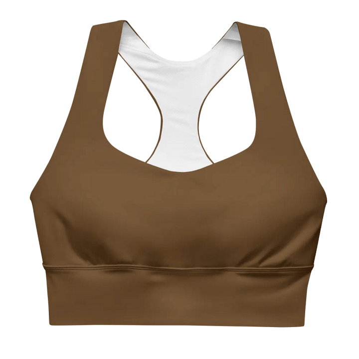 Brown Serenity Longline Sports Bra product image (1)
