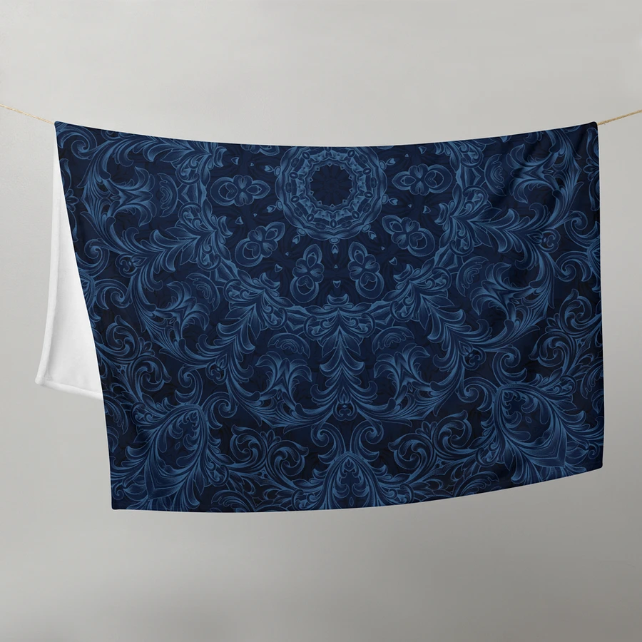 Blue Kaleidoscope Throw Blanket product image (21)