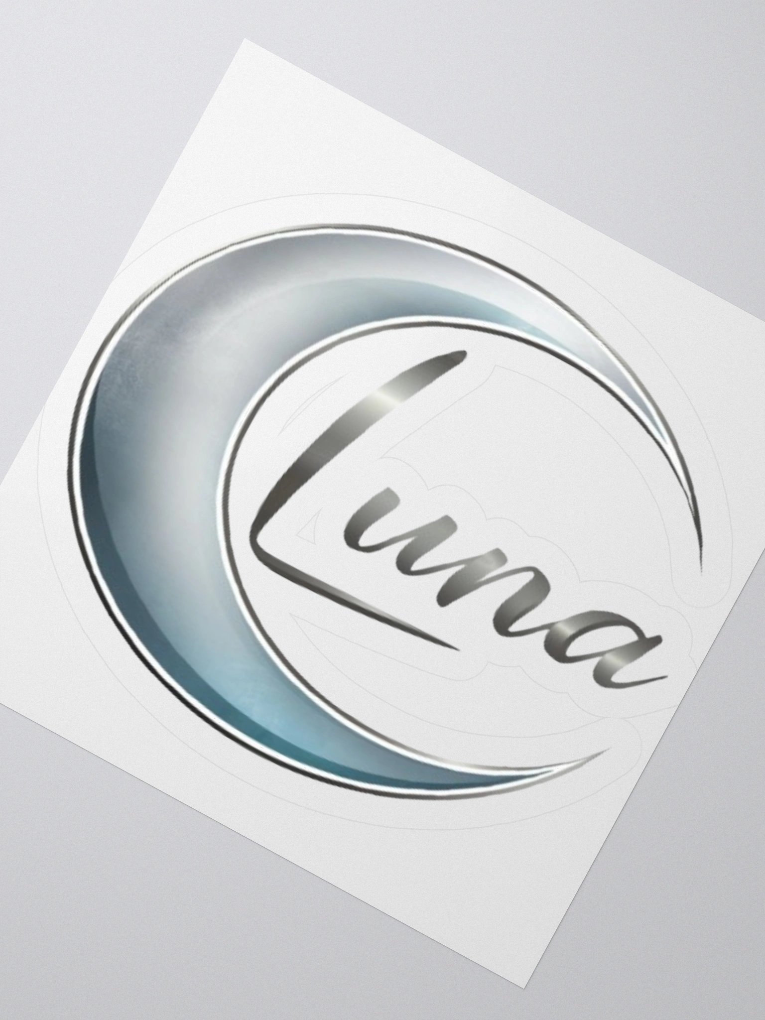 Luna Crescent Moon Vinyl Sticker - Celestial Boho Elegance product image (5)