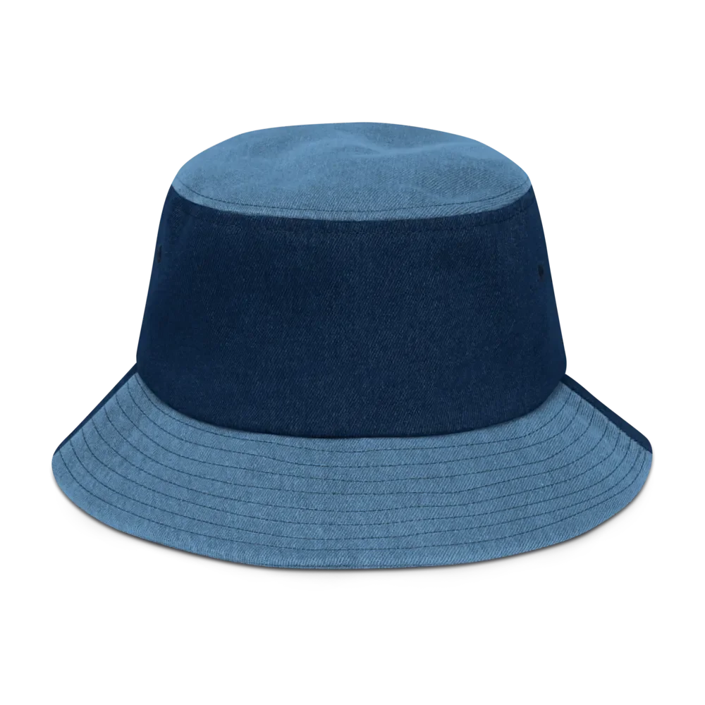 Alstom White Text Denim Bucket Hat product image (2)
