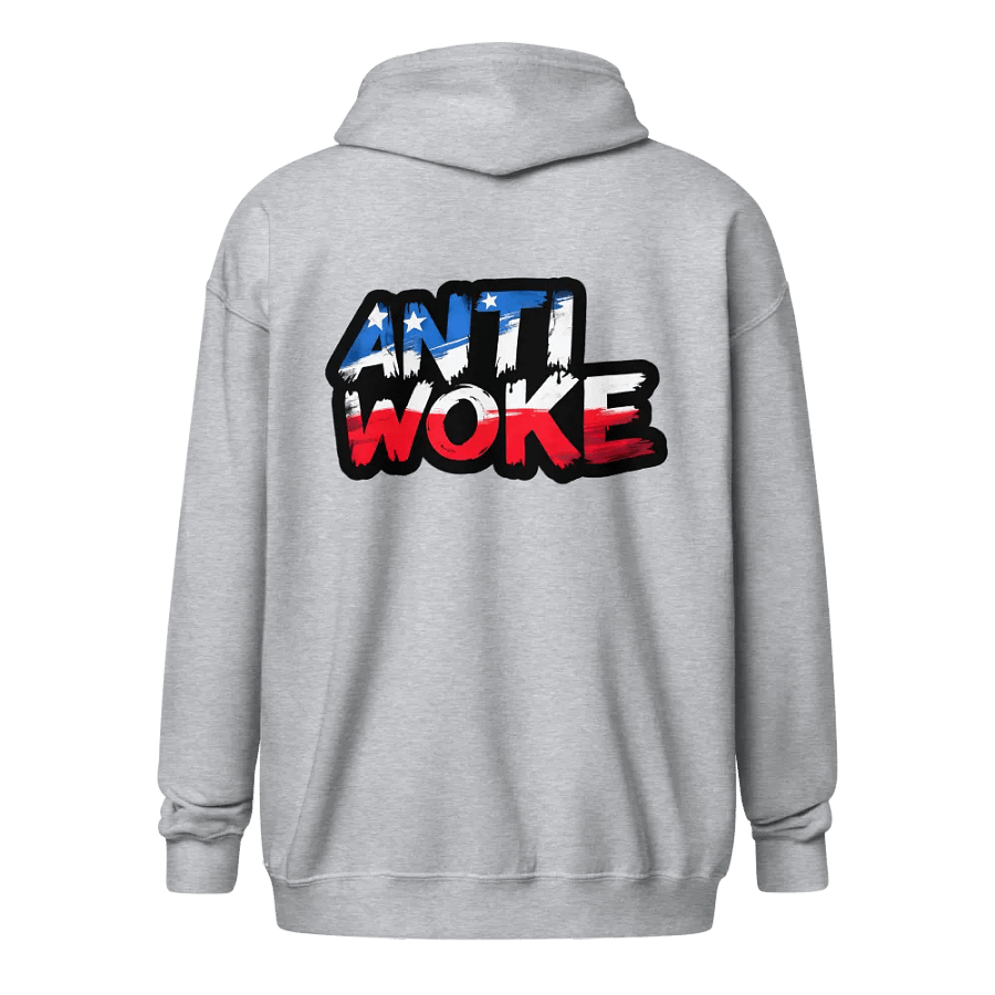Zip Hoodie: Anti Woke product image (10)