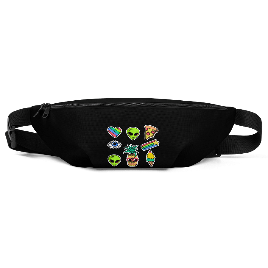 "Martians Take Belfast!" Roswell Aliens Black Fanny Pack (Waist Bag) product image (1)