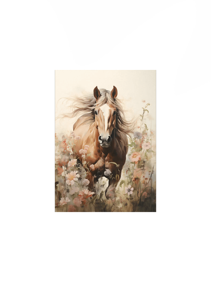 Watercolor Horse in Country Floral Fields product image (2)