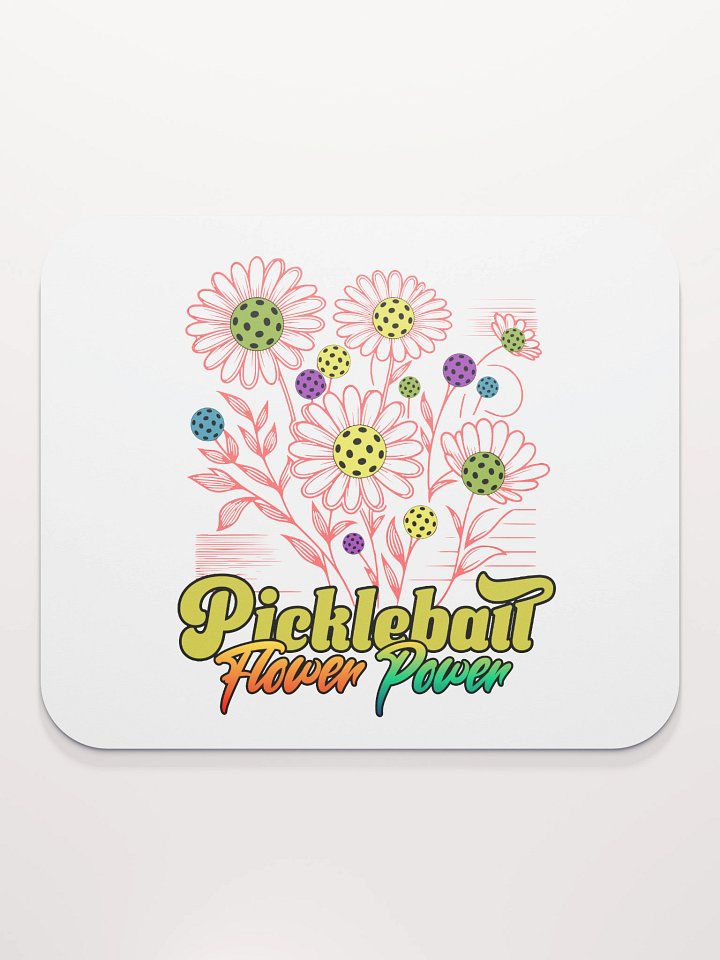 Pickleball Flower Power Mouse Pad product image (1)